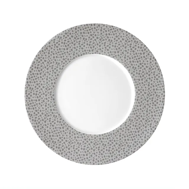 m-dard-de-noblat-baghera-assiette-plate-27-cm-lot-6-platine-porcelaine image 1