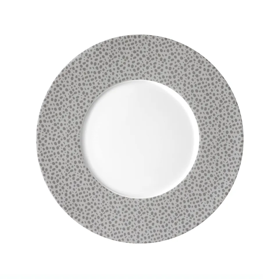 m-dard-de-noblat-baghera-assiette-plate-27-cm-lot-6-platine-porcelaine image 1