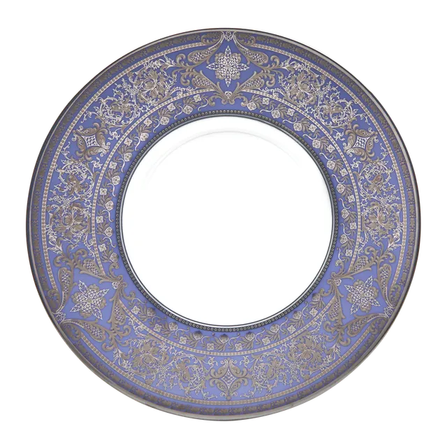 haviland-matignon-assiette-d-ner-lavande-platine-porcelaine image 1