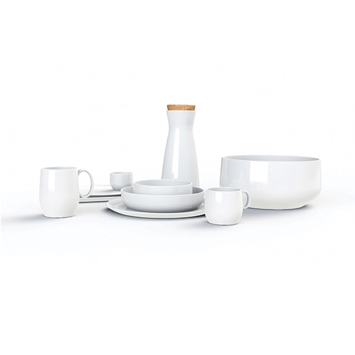 m-dard-de-noblat-yaka-tasse-caf-th-blanc-lot-6-porcelaine image 2