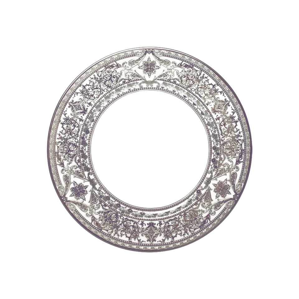 haviland-matignon-assiette-dessert-blanc-platine image 1