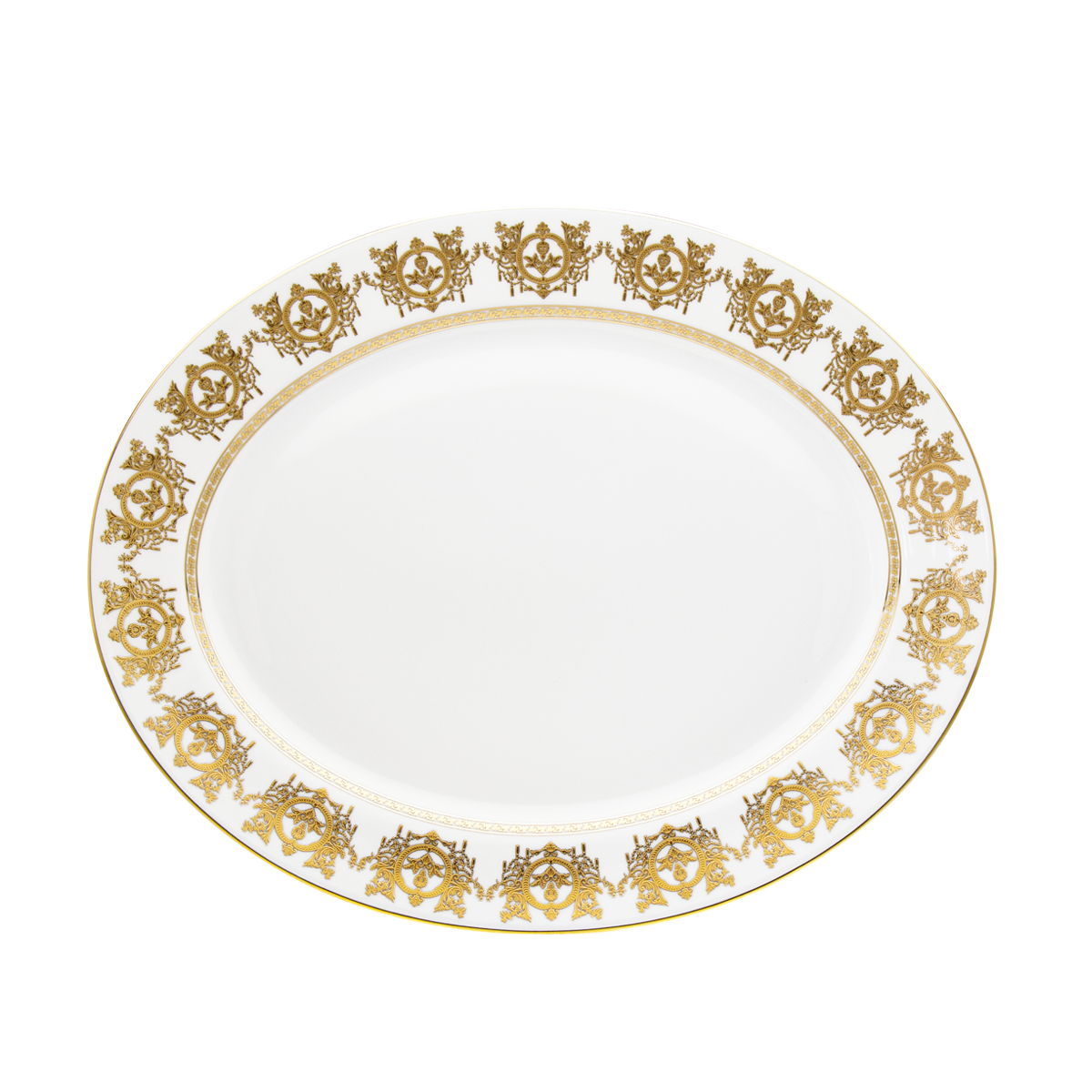 haviland-ritz-imp-rial-plat-ovale-blanc-porcelaine image 1