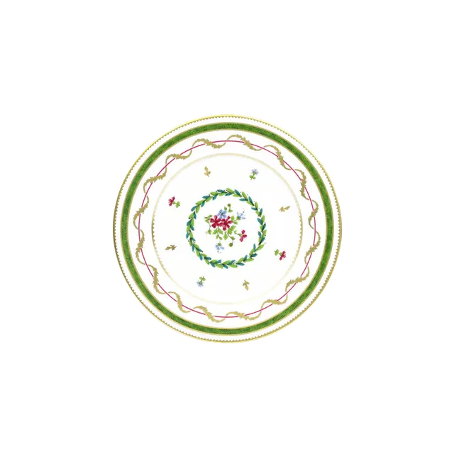 haviland-vieux-paris-vert-assiette-pain-porcelaine-verte image 1