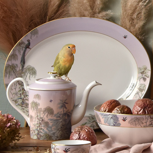 haviland-le-br-sil-plat-ovale-porcelaine-tropical image 2