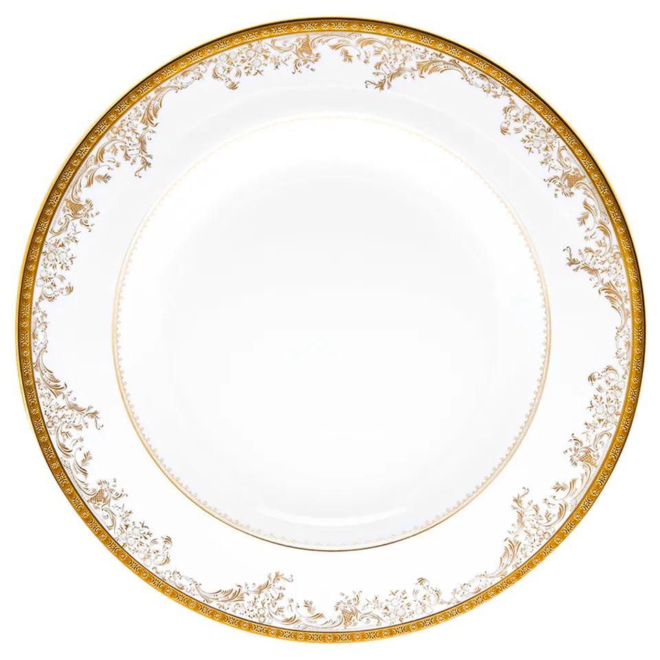 haviland-diplomate-plat-rond-creux-porcelaine-blanche image 1