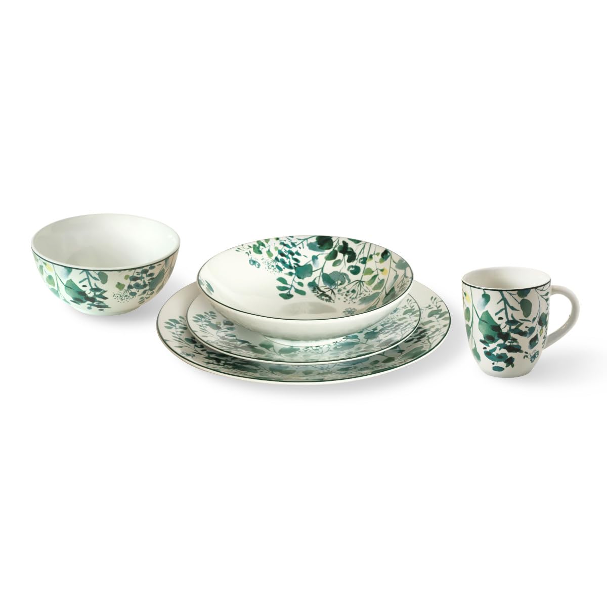 m-dard-de-noblat-oxalis-assiettes-dessert-21-cm-blanc-vert-lot-6 image 3