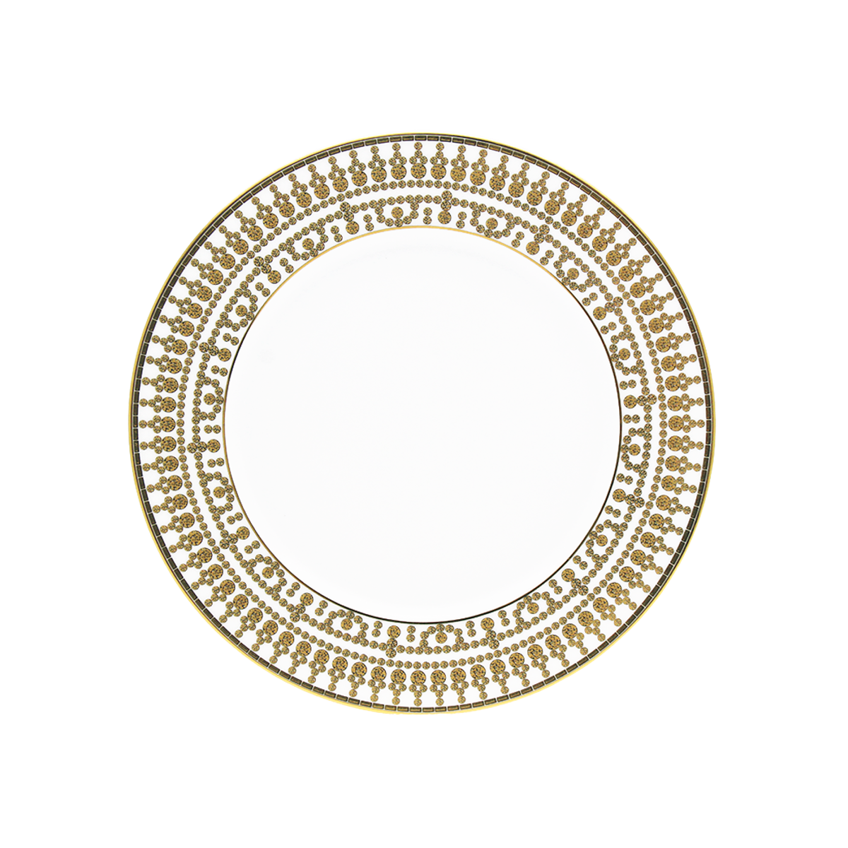 haviland-tiara-assiette-dessert-blanche-et-or image 1
