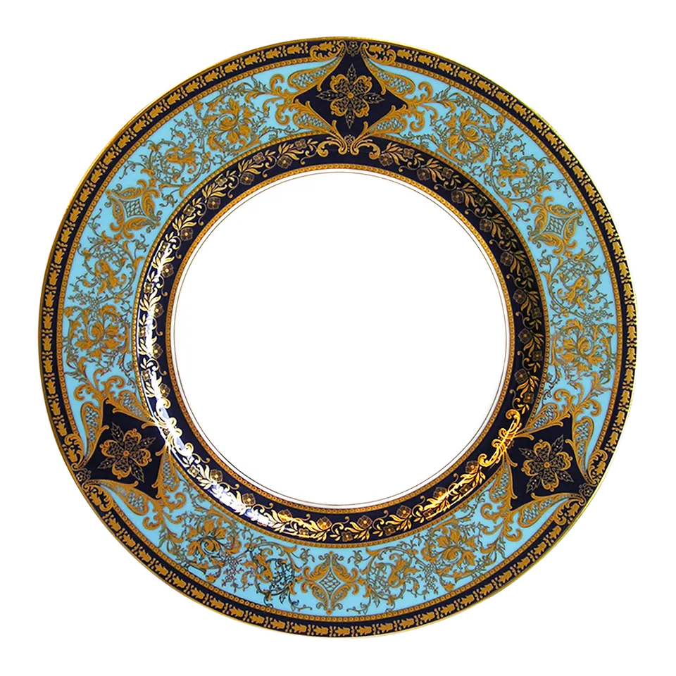 haviland-matignon-assiette-d-ner-bleu-de-four-or image 1