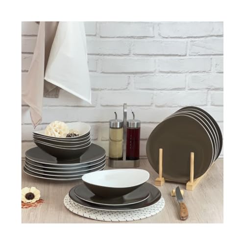 m-dard-de-noblat-sven-assiette-dessert-porcelaine-22-5-cm-taupe-fonc-x6 image 6