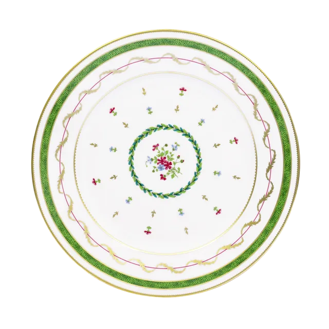 haviland-vieux-paris-vert-assiette-d-ner-porcelaine-vert image 1