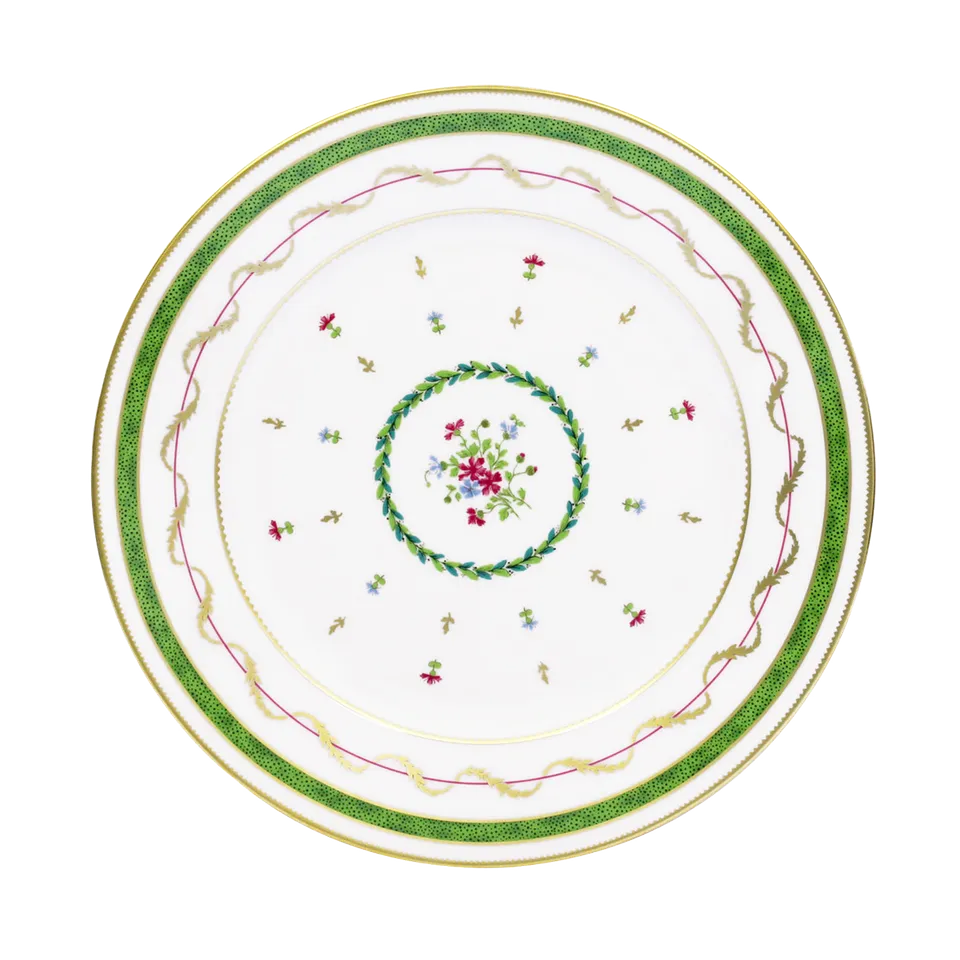 haviland-vieux-paris-vert-assiette-d-ner-porcelaine-vert image 1