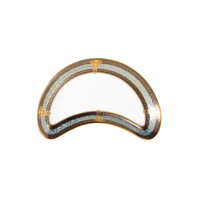 haviland-salon-murat-assiette-salade-demi-lune-bleu-ciel-or image 1