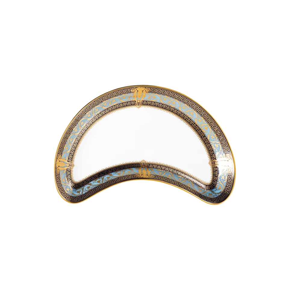haviland-salon-murat-assiette-salade-demi-lune-bleu-ciel-or image 1