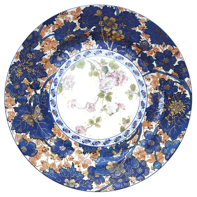 haviland-dammouse-plat-rond-porcelaine-blanche image 1