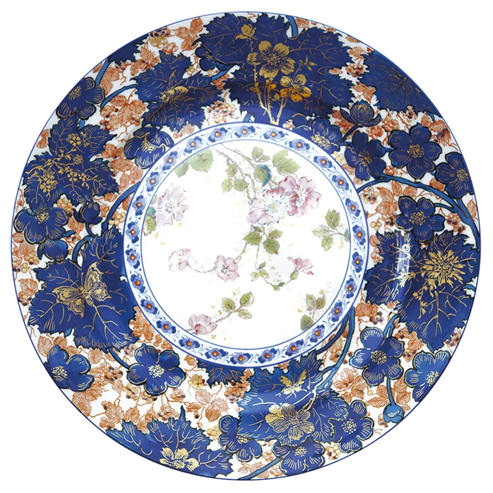haviland-dammouse-plat-rond-porcelaine-blanche image 1