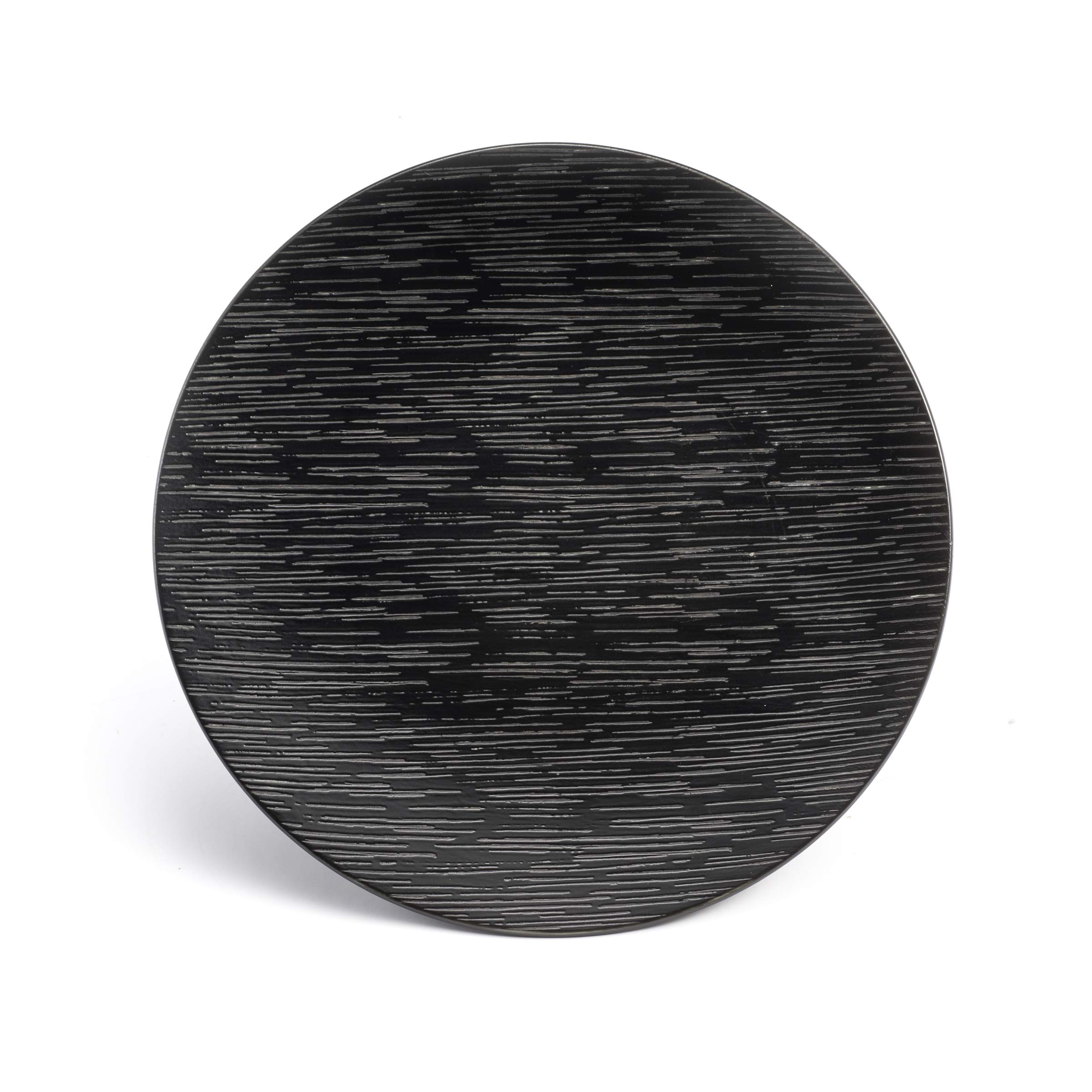 m-dard-de-noblat-magma-6-assiettes-plates-gr-s-noir-27-cm image 1