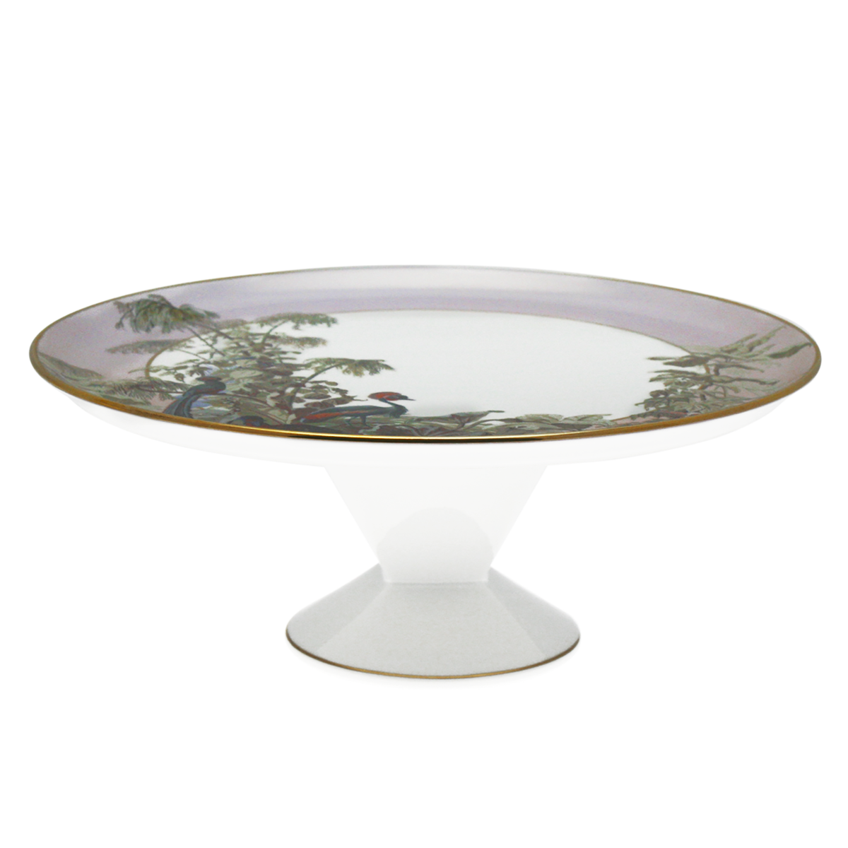 haviland-le-br-sil-plat-tarte-sur-pied-porcelaine image 1
