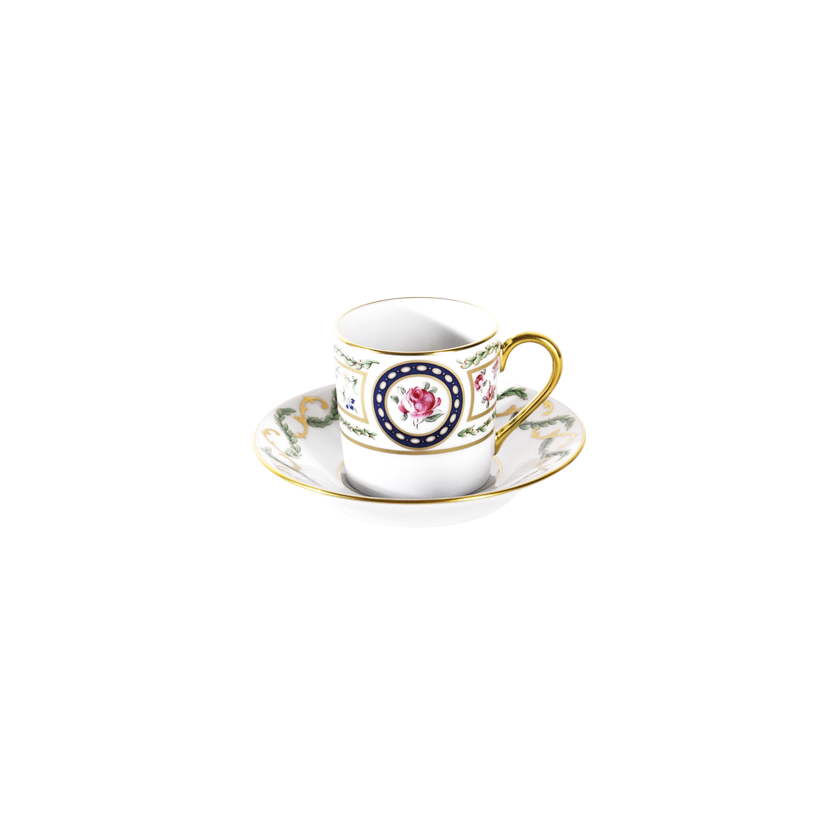 haviland-louveciennes-tasse-caf-et-soucoupe-porcelaine image 1