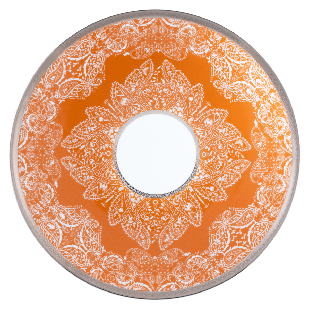 haviland-romane-assiette-pr-sentation-orange-porcelaine image 1