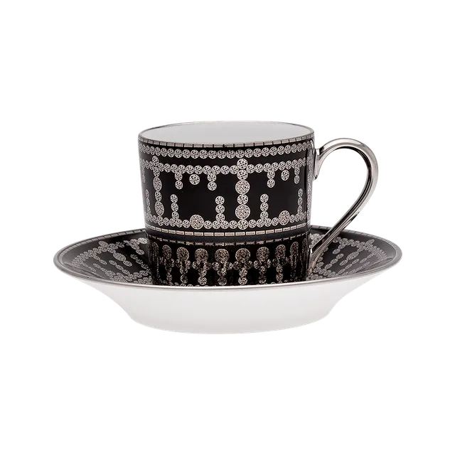 haviland-tiara-tasse-caf-soucoupe-porcelaine-noir-platine image 1