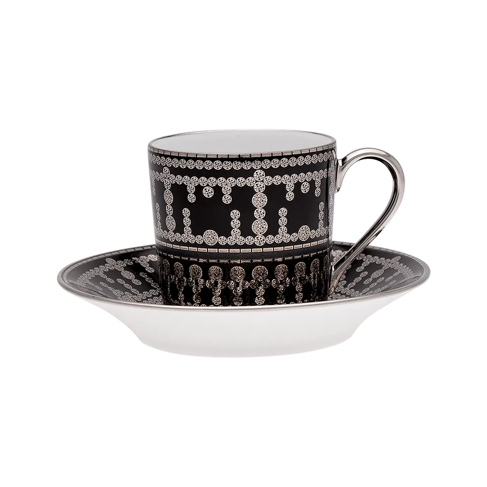haviland-tiara-tasse-caf-soucoupe-porcelaine-noir-platine image 1
