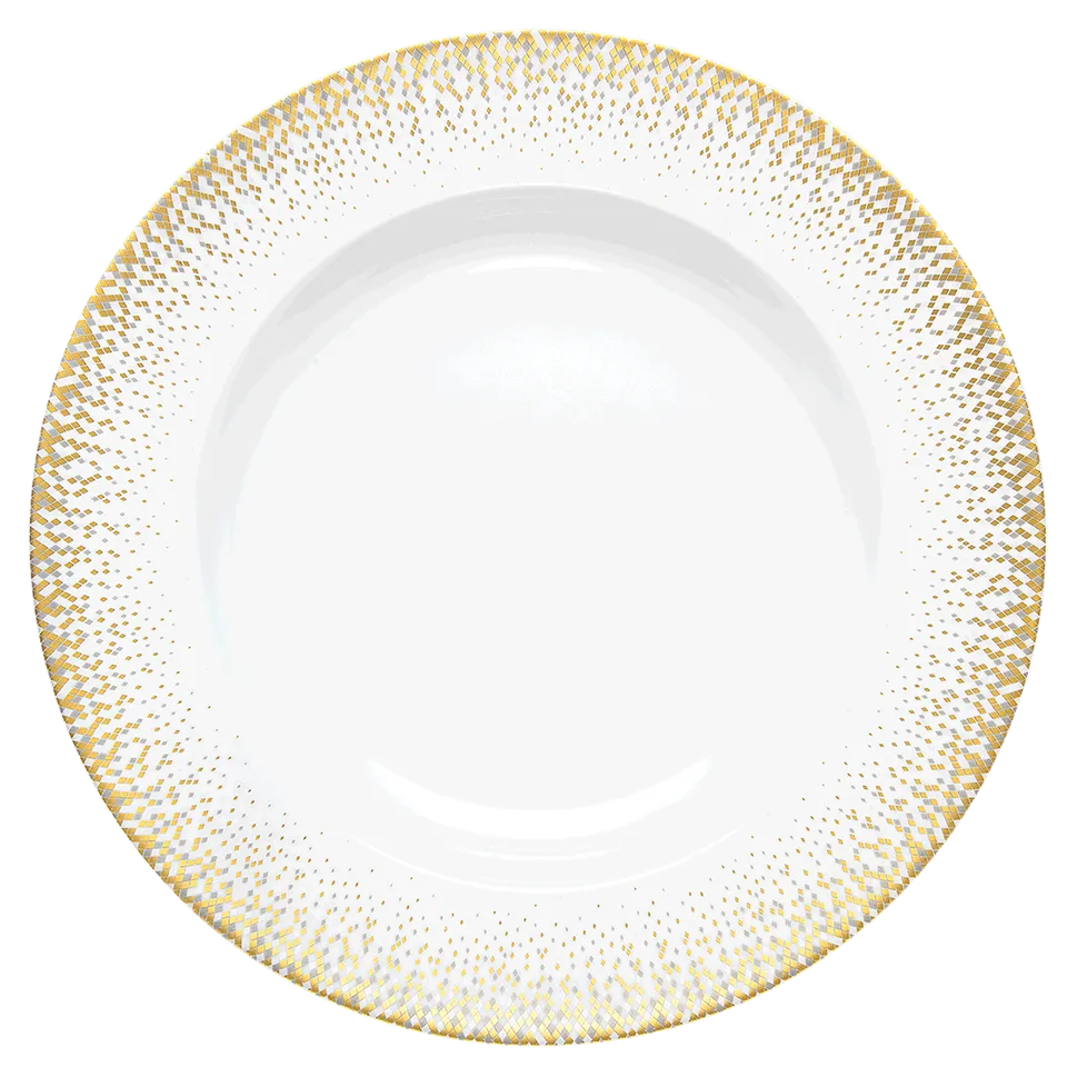 haviland-souffle-d-or-plat-rond-creux-porcelaine image 1