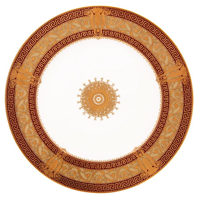 haviland-salon-murat-assiette-pr-sentation-porcelaine-cerise-or image 1