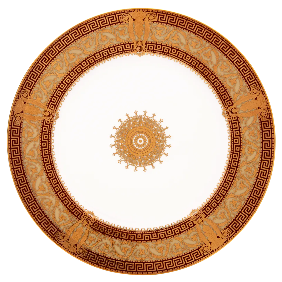 haviland-salon-murat-assiette-pr-sentation-porcelaine-cerise-or image 1