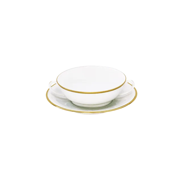 haviland-orsay-bol-bouillon-et-soucoupe-or-porcelaine image 1