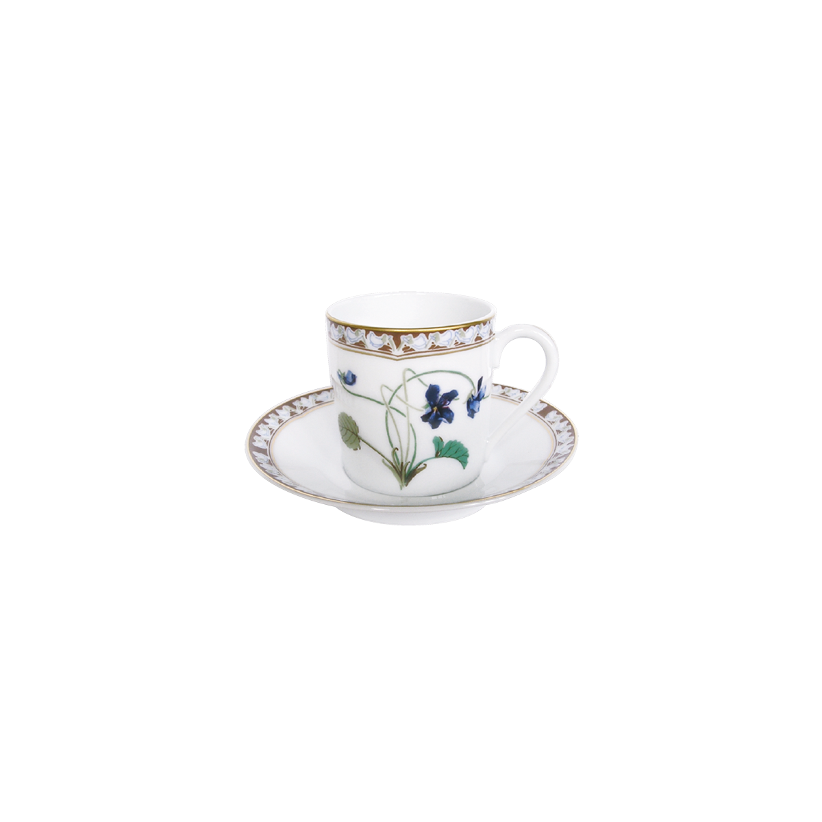 haviland-imp-ratrice-eug-nie-tasse-caf-soucoupe-porcelaine image 1