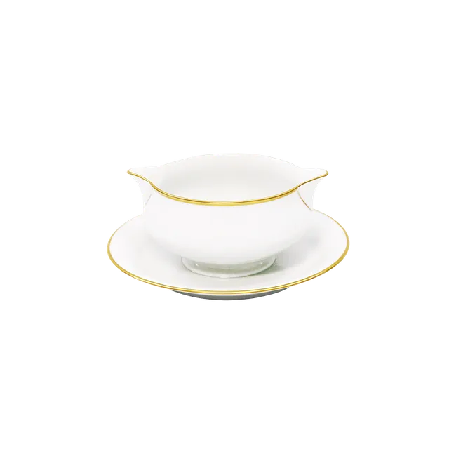 haviland-orsay-sauci-re-or-porcelaine-blanche-filet-dor image 1