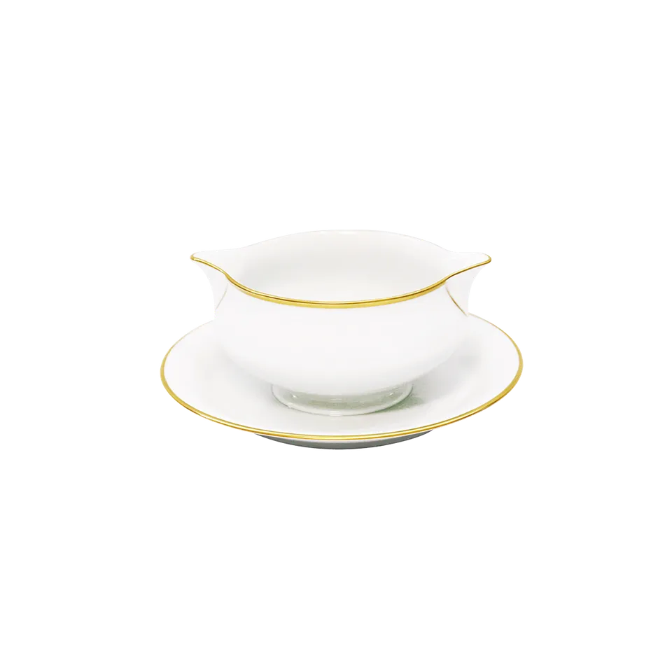 haviland-orsay-sauci-re-or-porcelaine-blanche-filet-dor image 1
