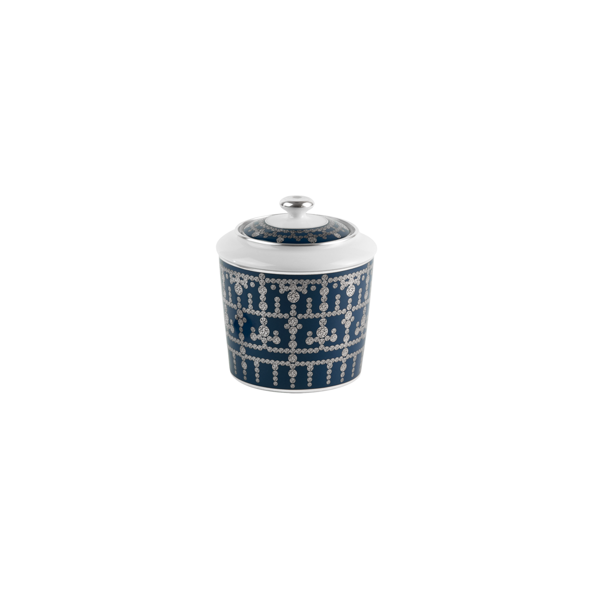 haviland-tiara-sucrier-porcelaine-bleu-de-prusse-platine image 1