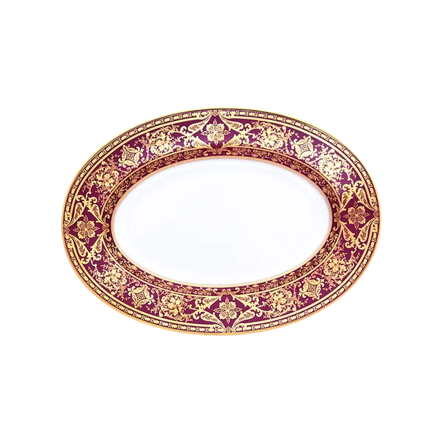 haviland-matignon-ravier-cerise-or-en-porcelaine image 1