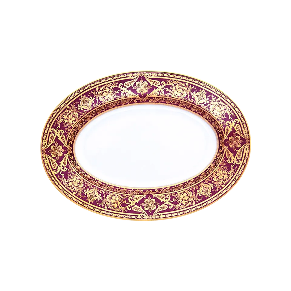haviland-matignon-ravier-cerise-or-en-porcelaine image 1