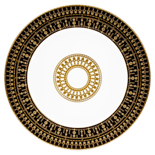 haviland-tiara-assiette-pr-sentation-noir-or-porcelaine image 1