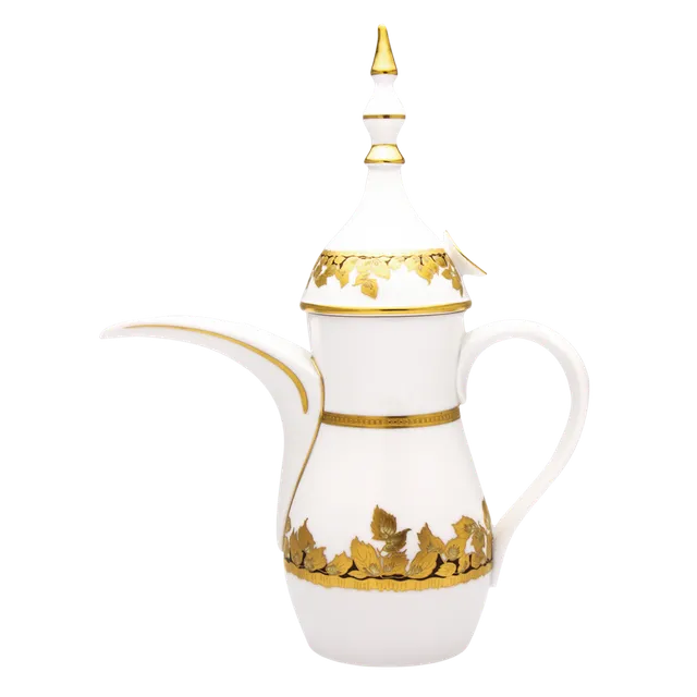 haviland-feuille-d-or-cafeti-re-orientale-dor-e-porcelaine image 1