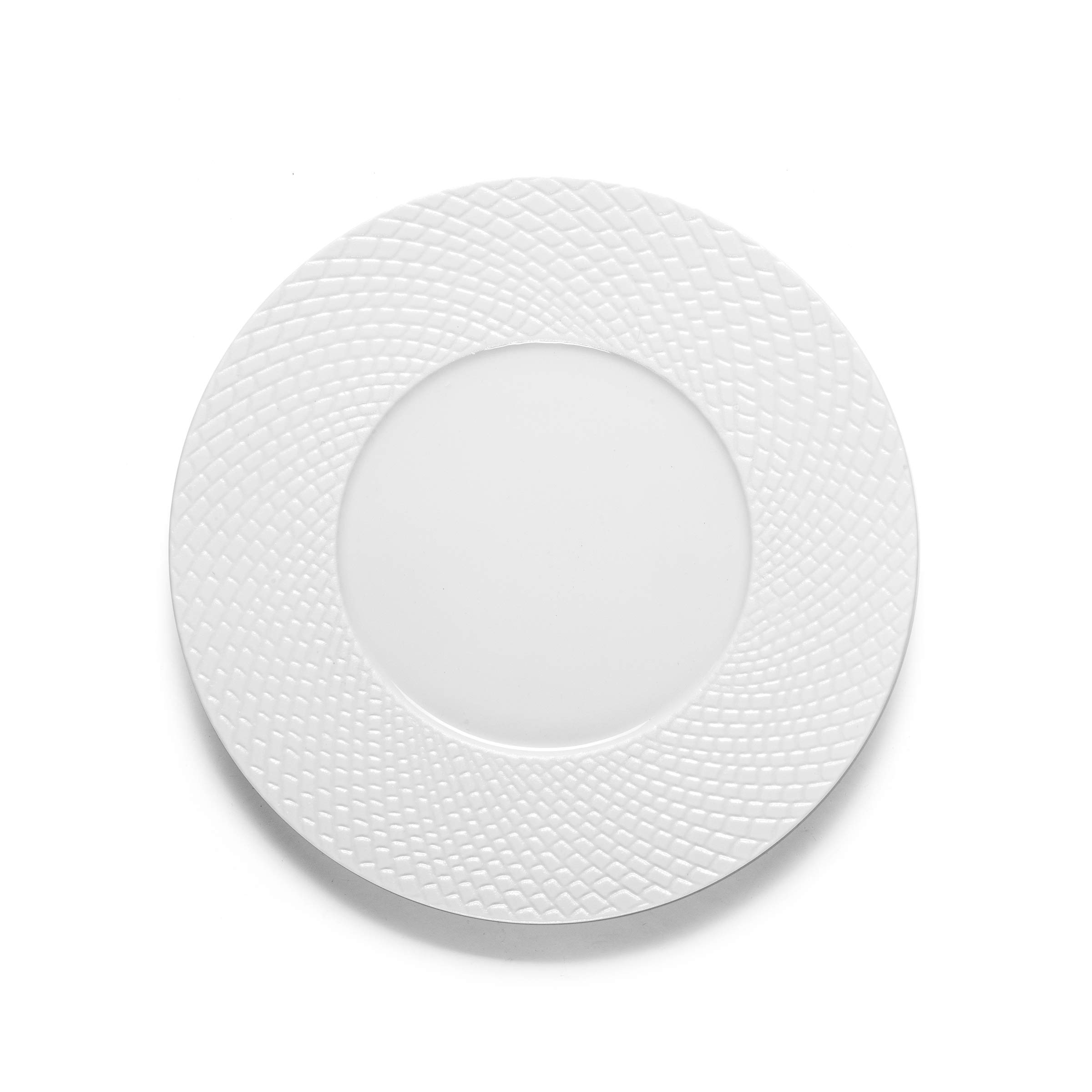 m-dard-de-noblat-sherane-lot-6-assiettes-dessert-porcelaine-blanc image 1