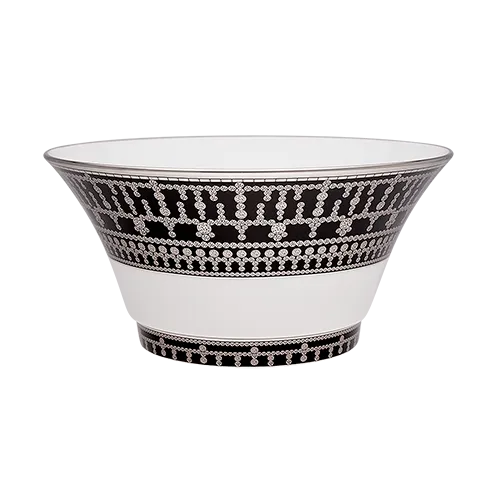 haviland-tiara-saladier-noir-platine-porcelaine image 1