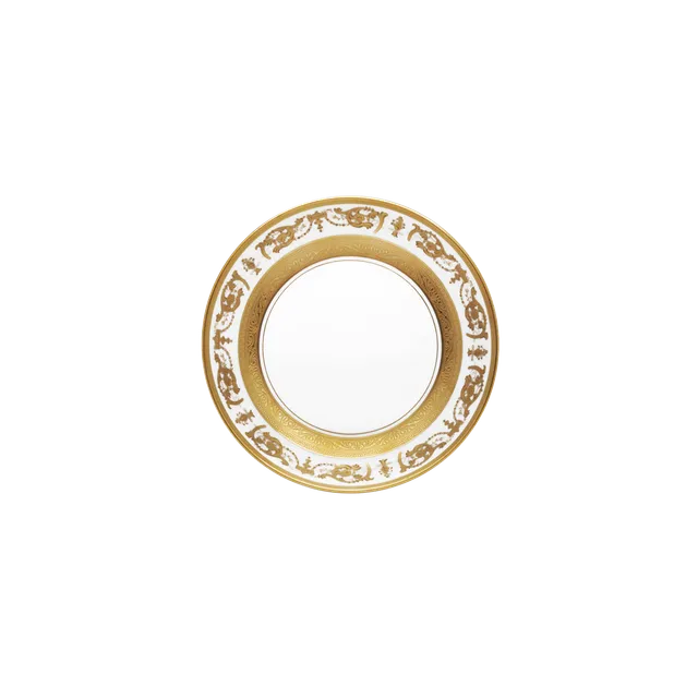 haviland-imp-rator-assiette-creuse-porcelaine-blanc-or image 1