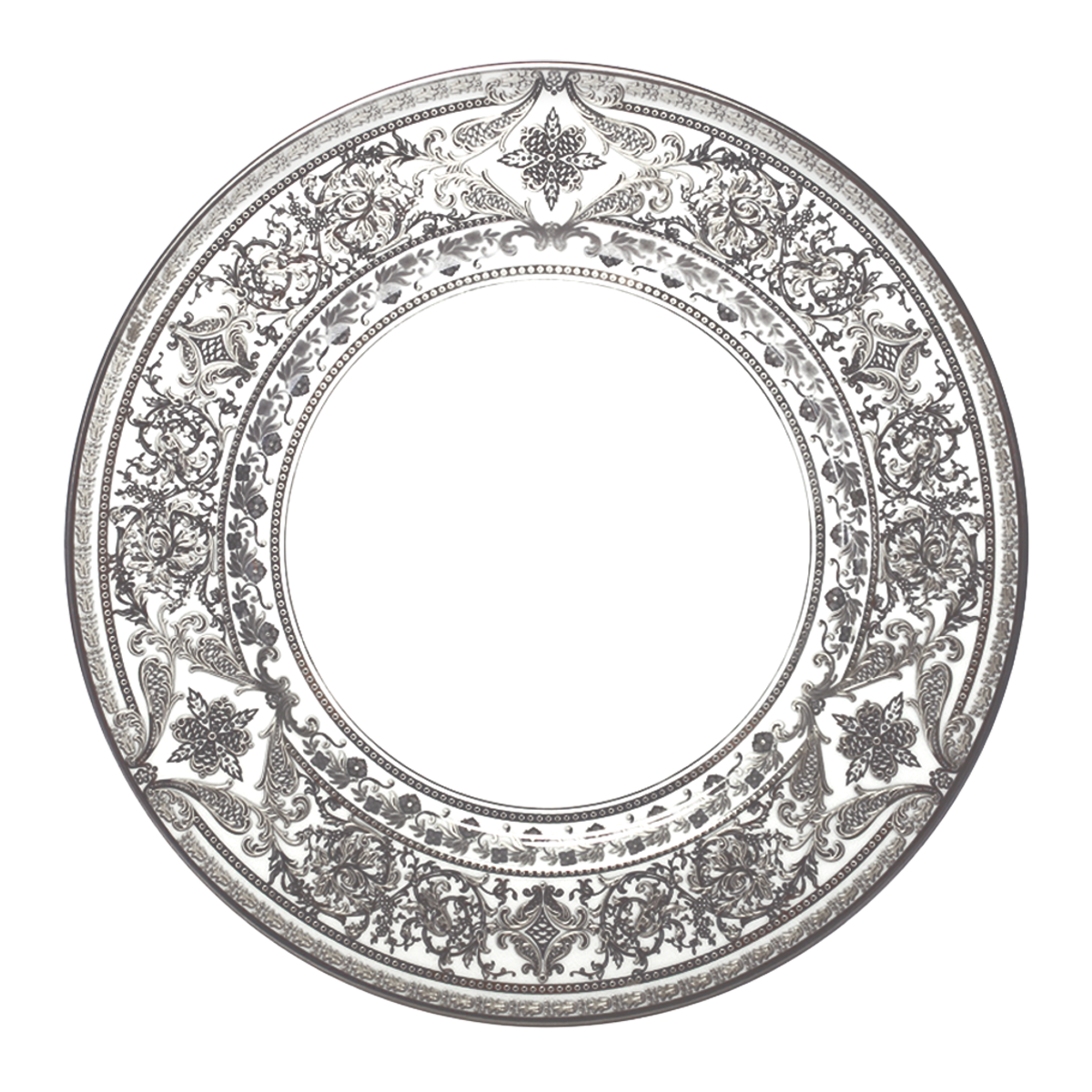 haviland-matignon-assiette-d-ner-blanc-platine-porcelaine image 1
