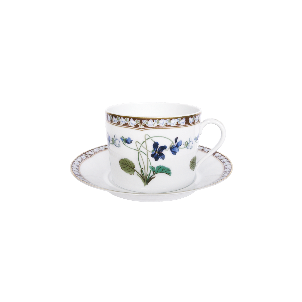 haviland-imp-ratrice-eug-nie-tasse-d-jeuner-porcelaine-et-soucoupe image 1