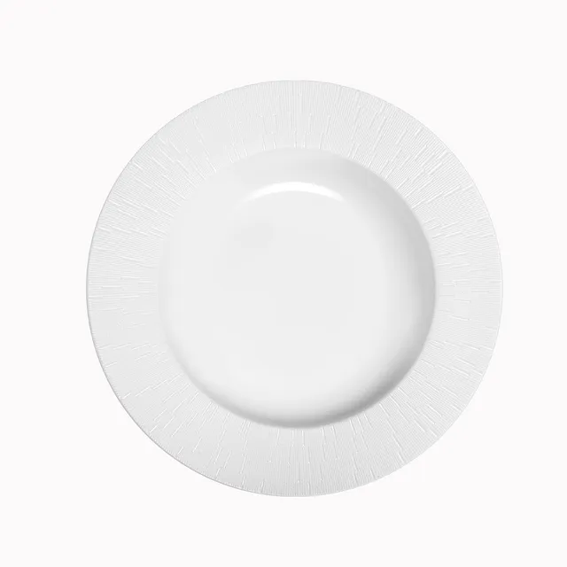 haviland-infini-assiette-creuse-aile-blanche-porcelaine image 1