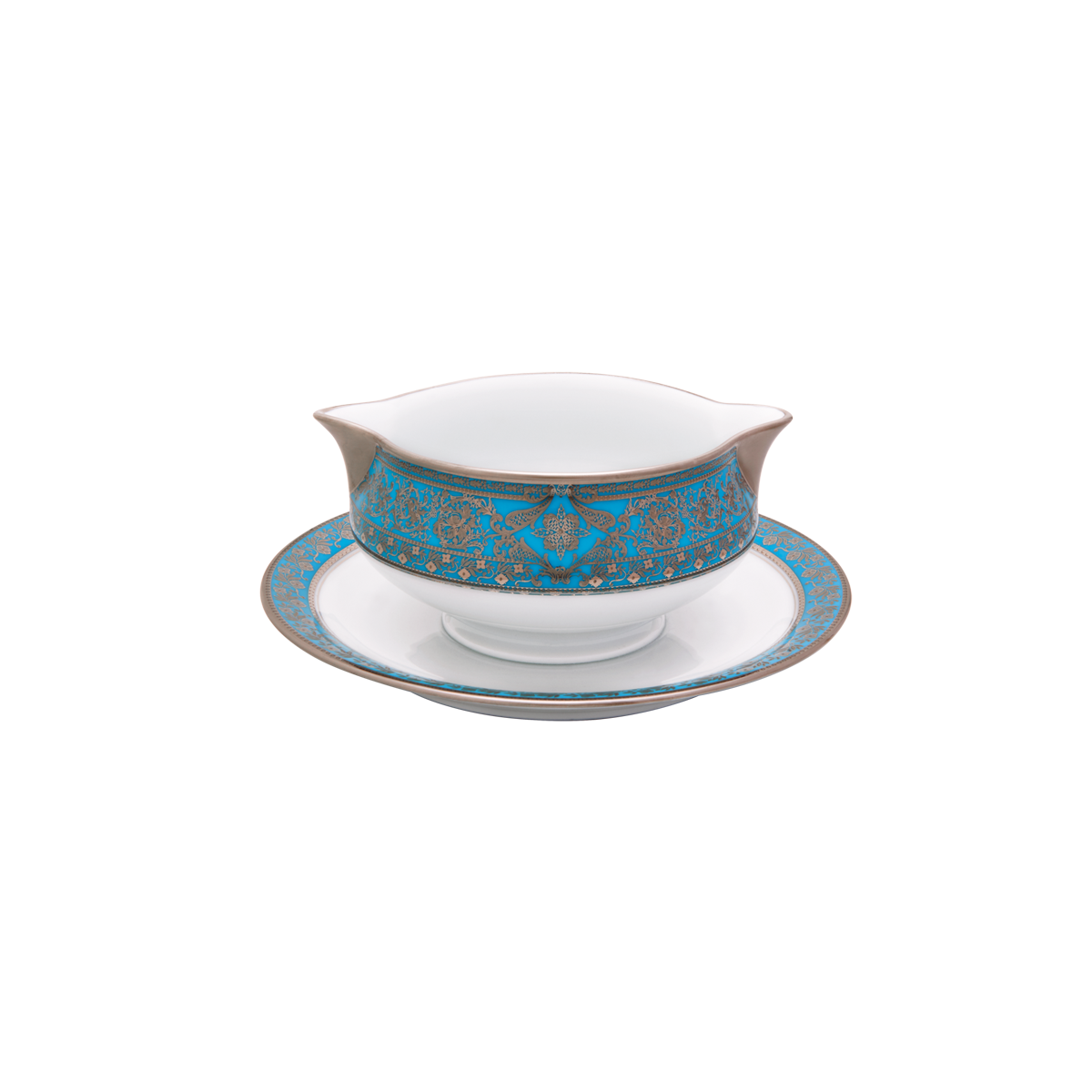 haviland-matignon-sauci-re-porcelaine-bleu-piscine-platine image 1