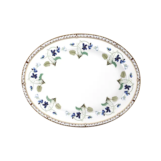 haviland-imp-ratrice-eug-nie-plat-ovale-porcelaine-blanche image 1