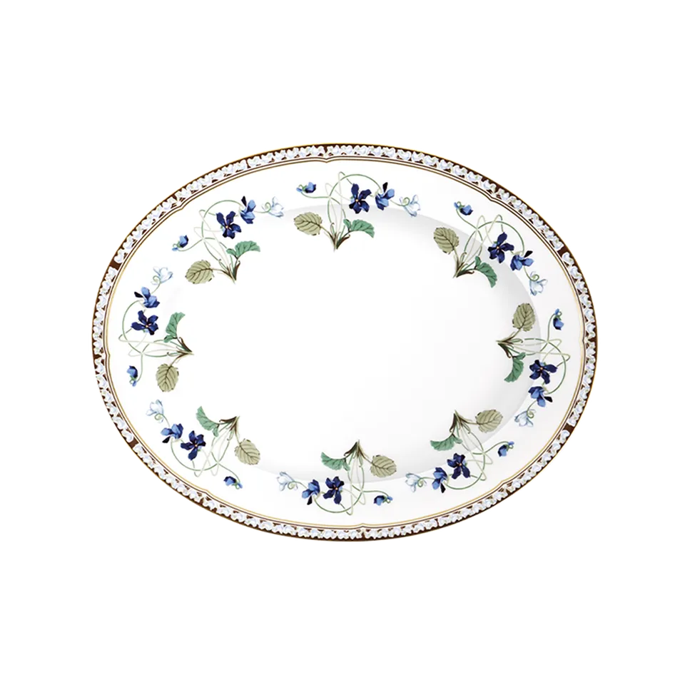 haviland-imp-ratrice-eug-nie-plat-ovale-porcelaine-blanche image 1
