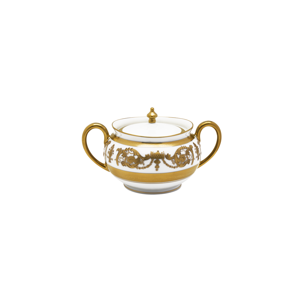 haviland-imp-rator-sucrier-blanc-or-porcelaine-limoges image 1