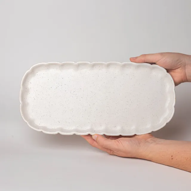 jeda-c-ramique-fleurs-plat-cake-33-cm-lave-vaisselle image 1