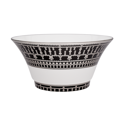 haviland-tiara-saladier-noir-platine-porcelaine image 1