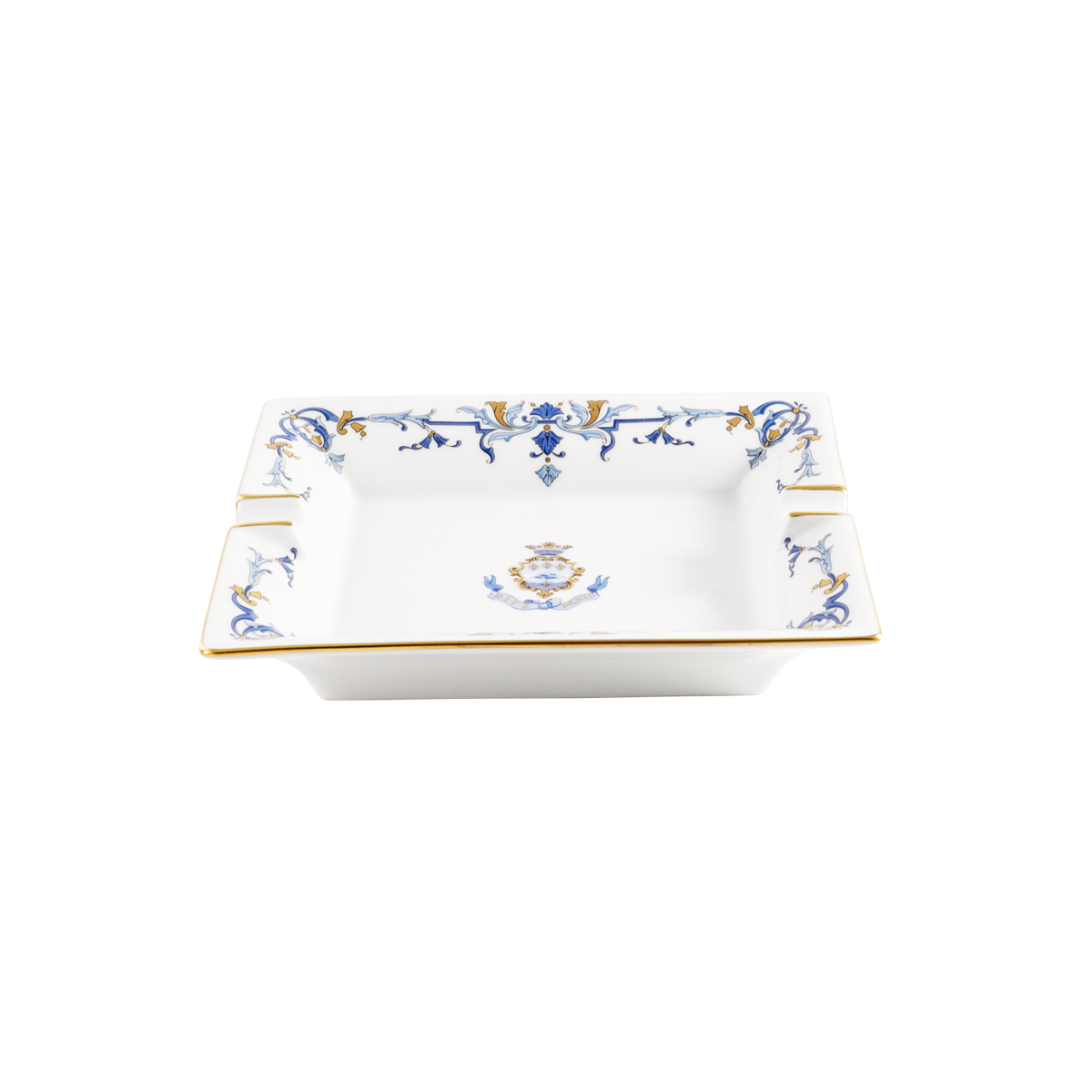 haviland-marthe-ritz-paris-cendrier-porcelaine-blanc-or image 2